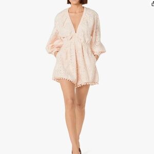Elegant Cream Lace Jumpsuit